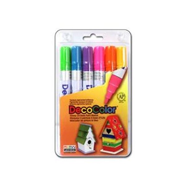 Uchida Of America UCH300-6C DecoColor Broad Point Set 6 Piece UCH300-6C - main